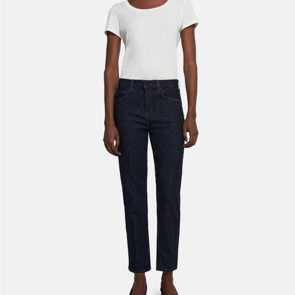 NWT Theory Slim Cropped Jean in Stretch Denim size 23